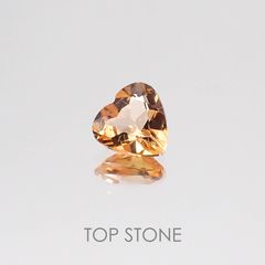 インペリアルトパーズ ブラジル産 ルース 0.53ct[20084371]5.2×5.3mm前後