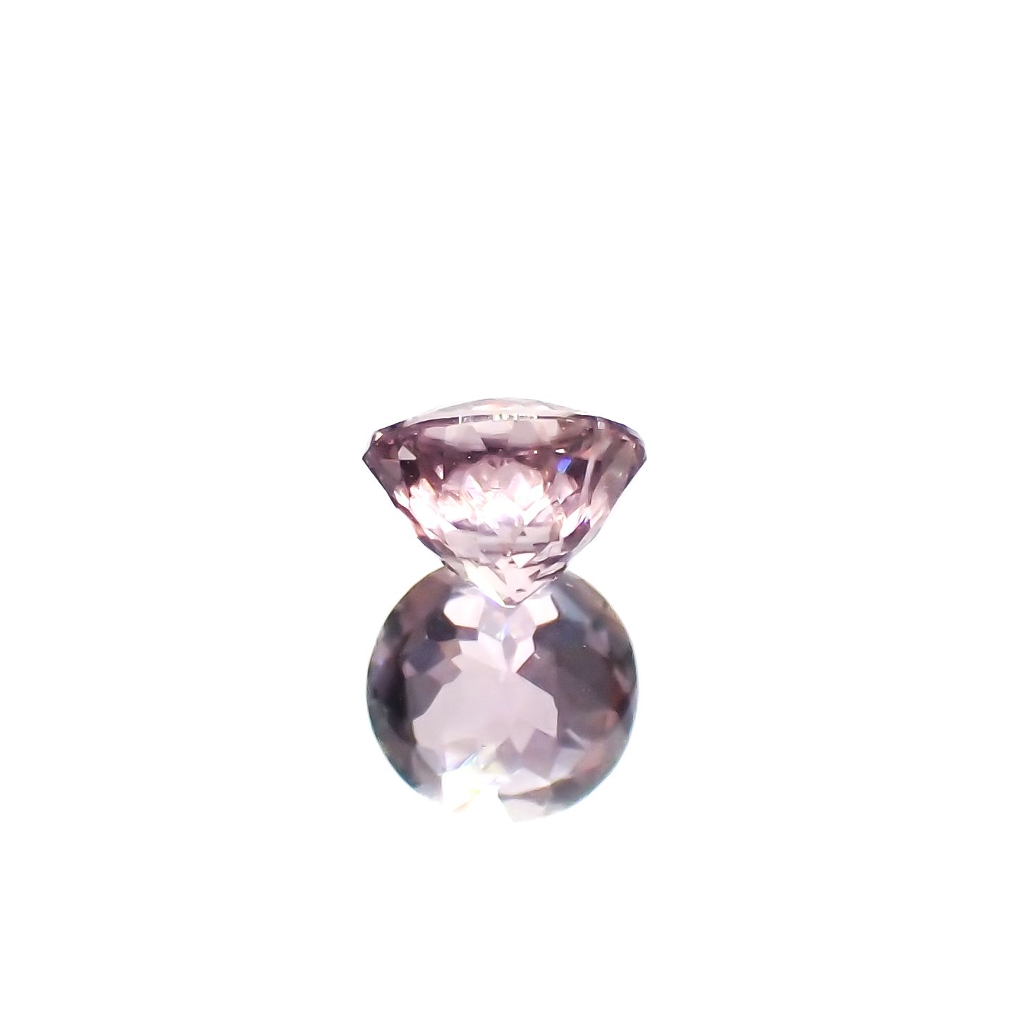 カラーシフト ピンクダイアスポア アフガニスタン産 0.72ct[240326991]5.4x5.3mm前後