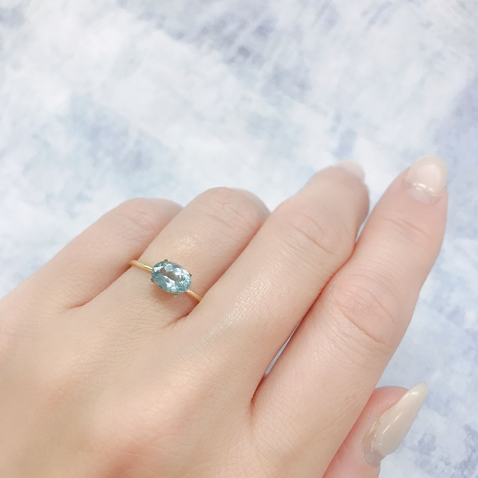 シーフォームカイヤナイト(宝石名カイヤナイト)タンザニア産 1.12ct 識別済[220616283]7.3x5.2mm前後