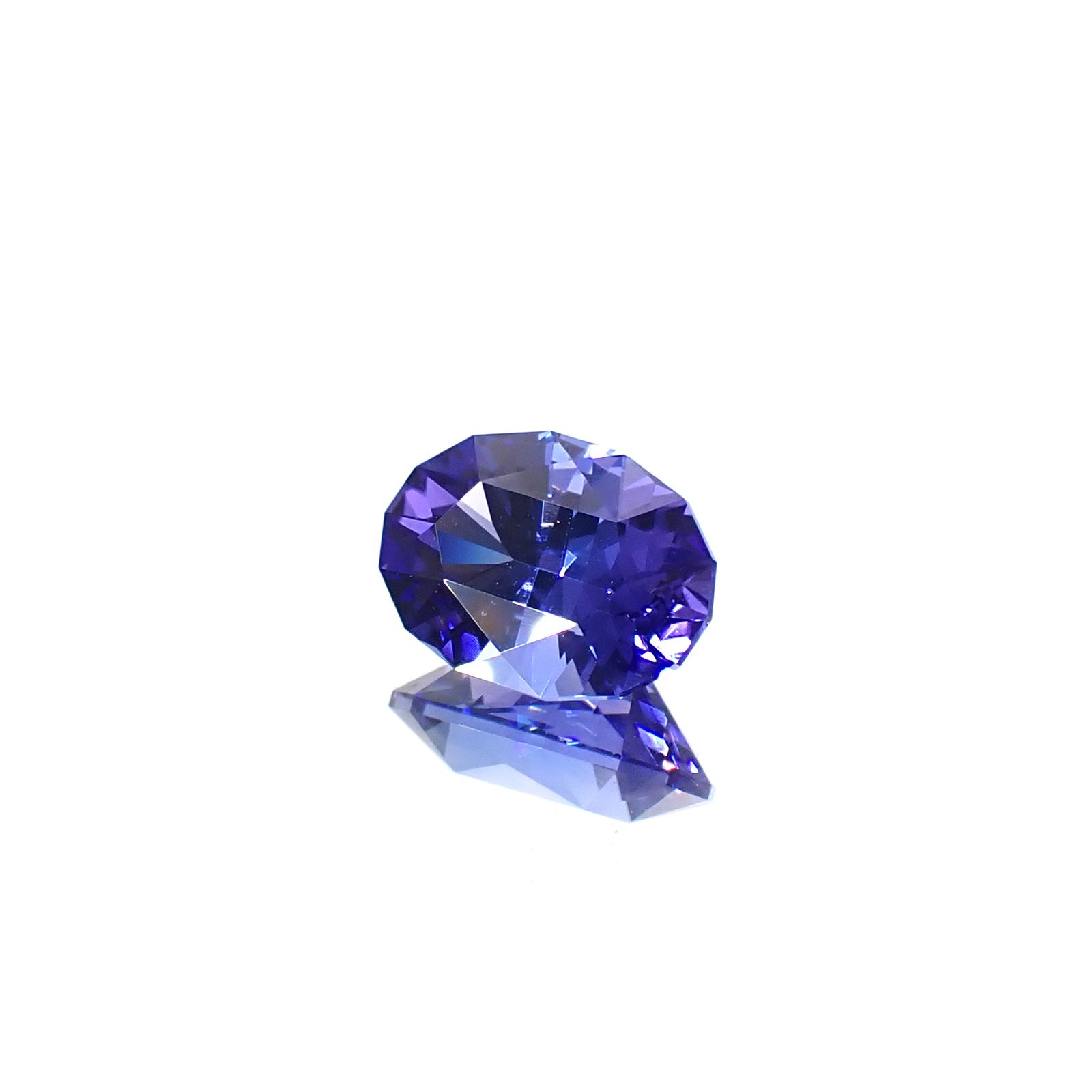 ◇カスタムカット◇タンザナイト(宝石名タンザナイト)タンザニア産 識別済 2.78ct / 10.5x7.4mm前後 [251031290]