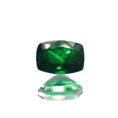 ツァボライト(宝石名グリーン グロッシュラー・ガーネット)タンザニア メレラニ鉱山産 0.921ct ソ付(彩珠)[230622384]6.6x4.6mm前後