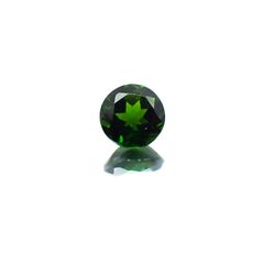クロムダイオプサイド(宝石名クロム・ダイオプサイド)ロシア産 0.55ct 識別済[231124292]5.2x5.2mm前後