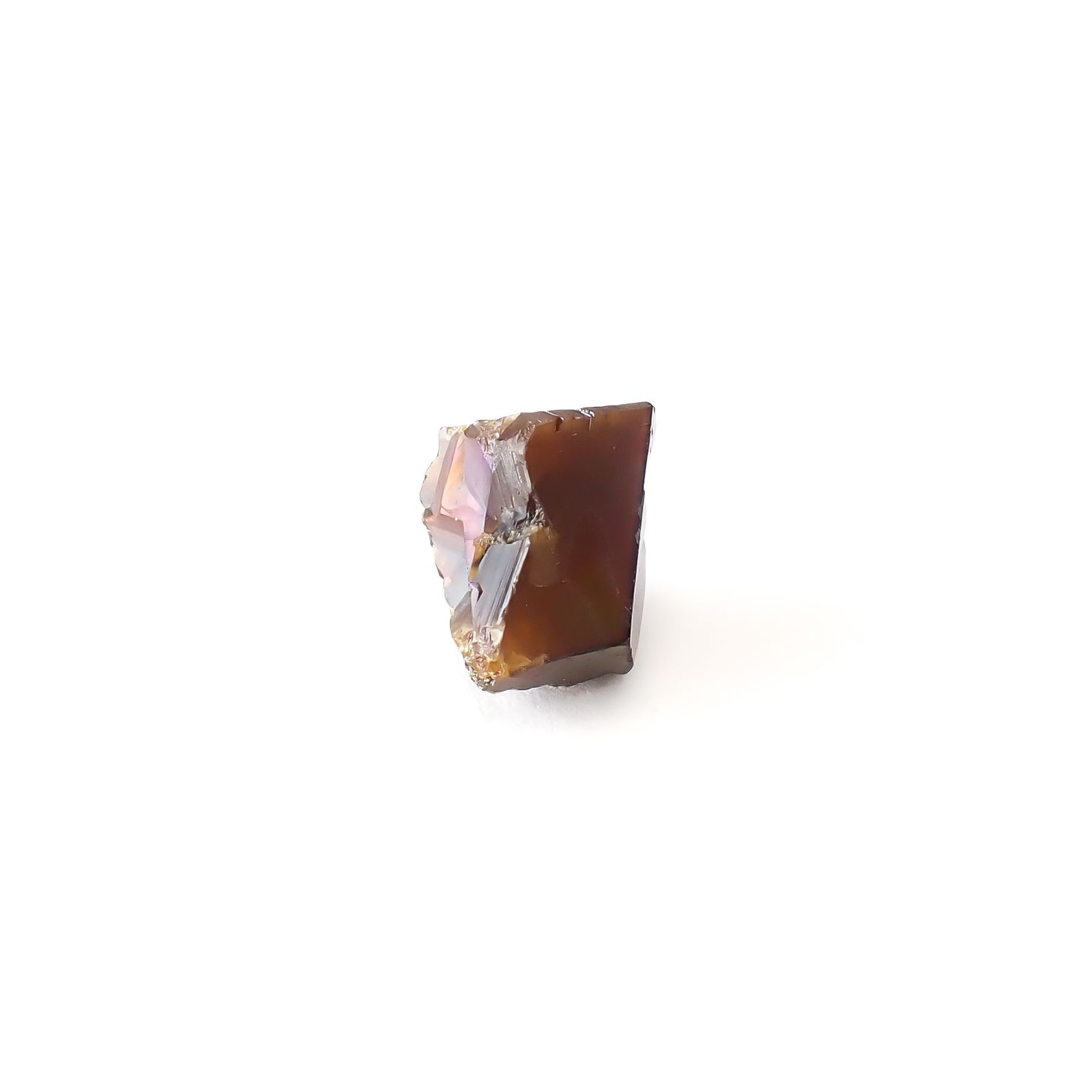 レインボーガーネット原石2個セット 日本・奈良県産 17.35ct(2pcs合計) / 11.5-11.9x9.2-10.1mm前後 [260432076]