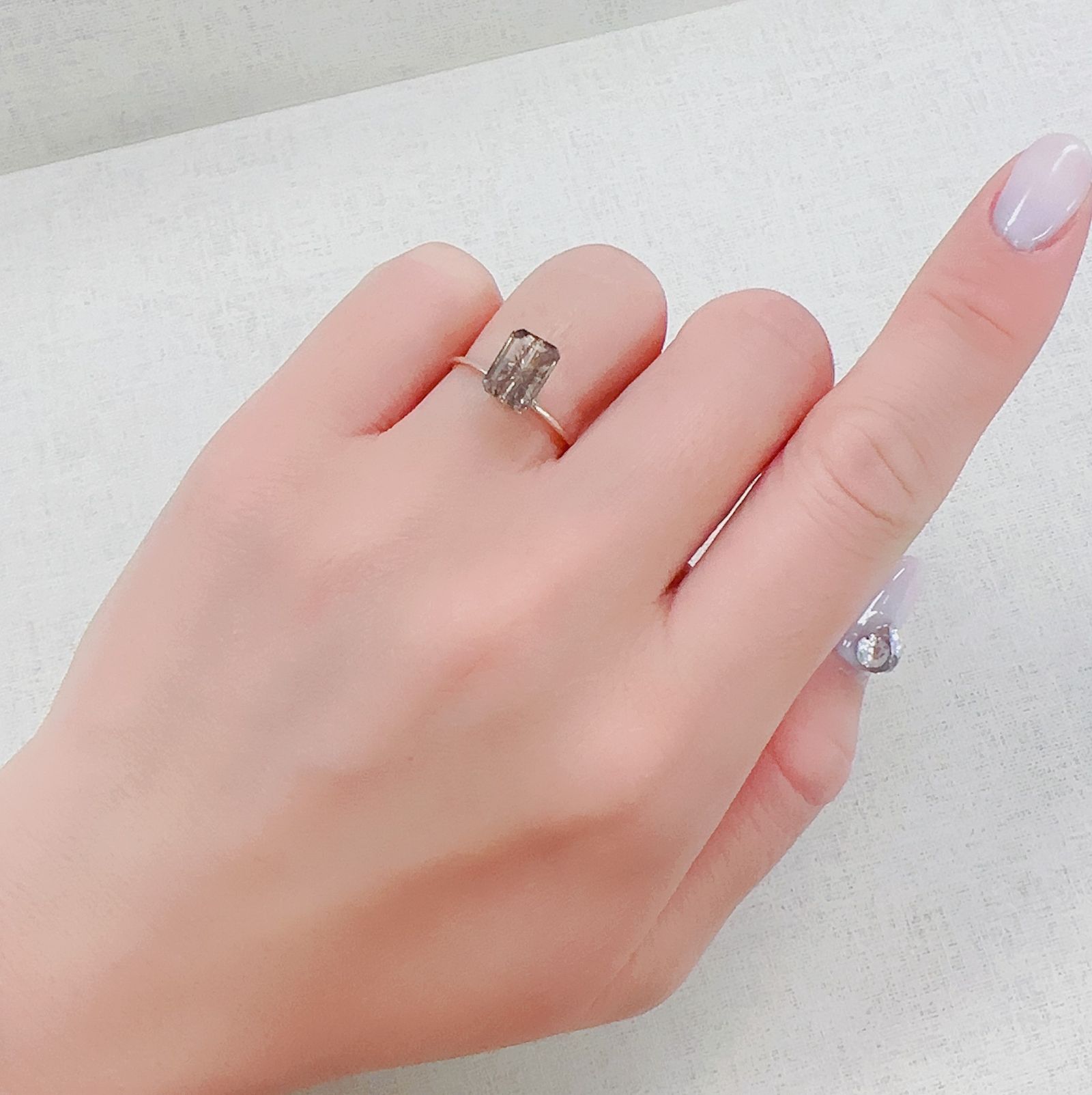 ◇甲州貴石切子Plus Three◇レインボースキャポライト カード付き ブラジル産 1.32ct[230321256]8x6mm前後