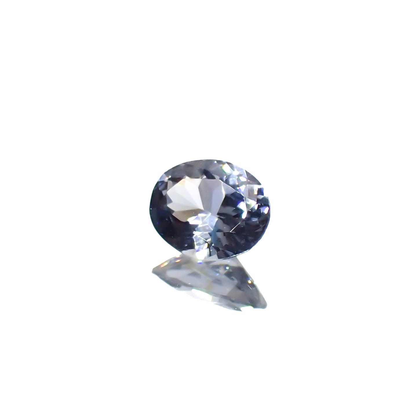 バイオレットスピネル(宝石名スピネル)ビルマ/マダガスカル産 0.32ct 識別済[230220667]4.9x3.9mm前後
