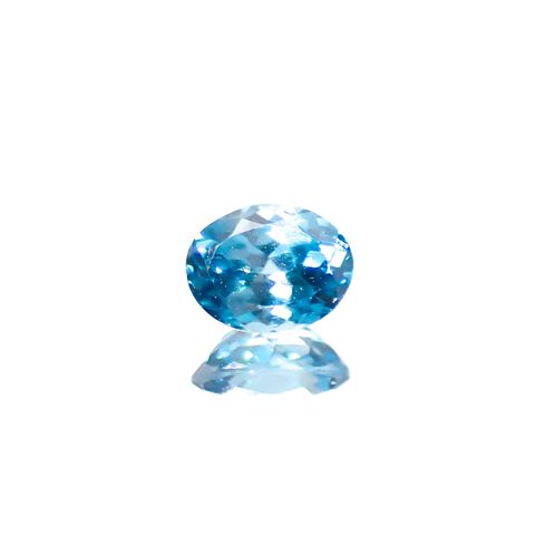 ブルージルコン カンボジア産 0.53ct[240728509]5x3.8mm前後
