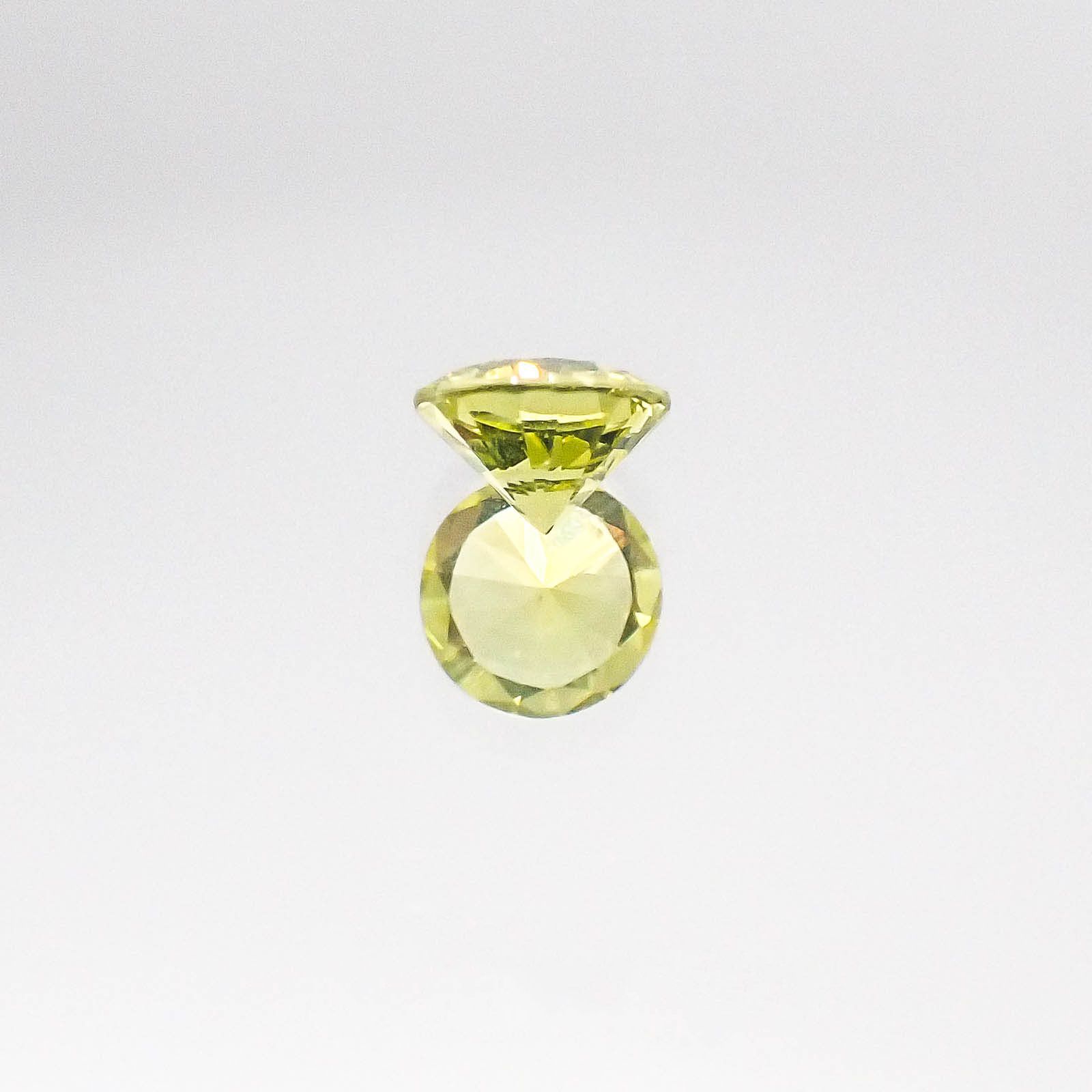 クリソベリル(宝石名クリソベリル)スリランカ産 0.36ct 識別済[220817254]4.4x4.4mm前後