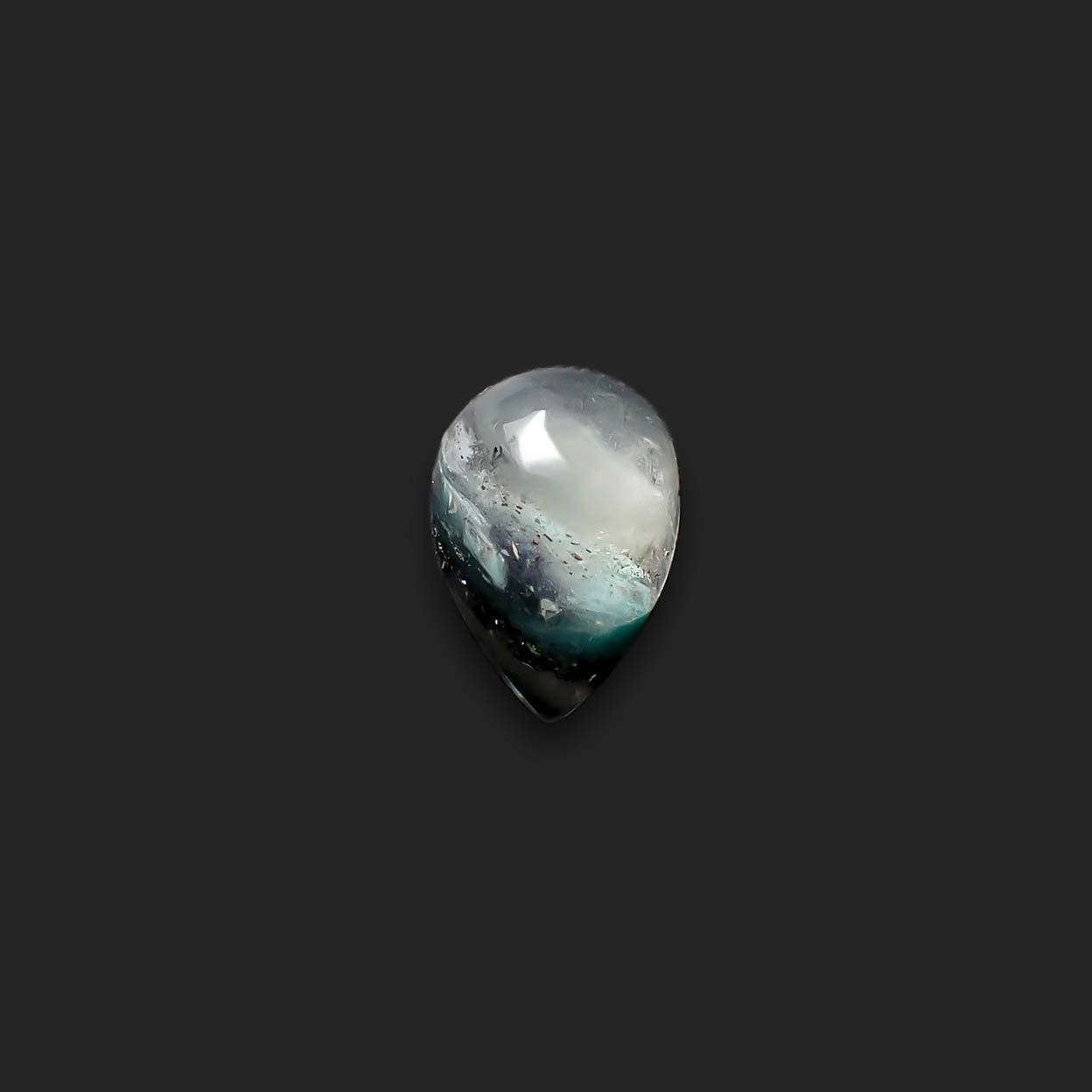 アホイトインクォーツ 南アフリカ・メッシーナ鉱山産 3.72ct [241029315]13.2x9.1mm前後