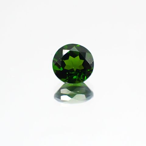 クロムダイオプサイド(宝石名クロム・ダイオプサイド)ロシア産 0.56ct 識別済[231124290]5.1x5.1mm前後