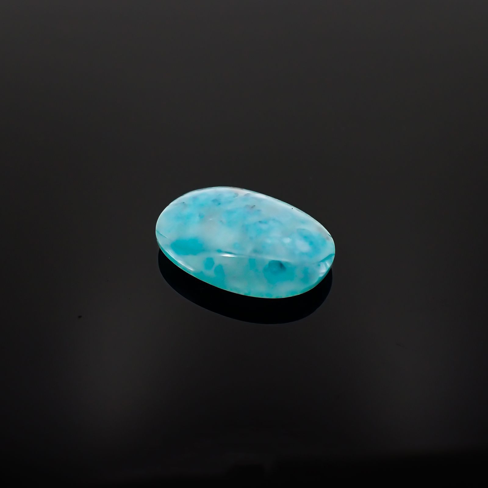 パライバトルマリンインクォーツ(宝石名トルマリンインクォーツ/別名パライバ・トルマリン)ブラジル産 7.390ct ソ付(宝貴協)[221018821]18.91x13.9mm前後