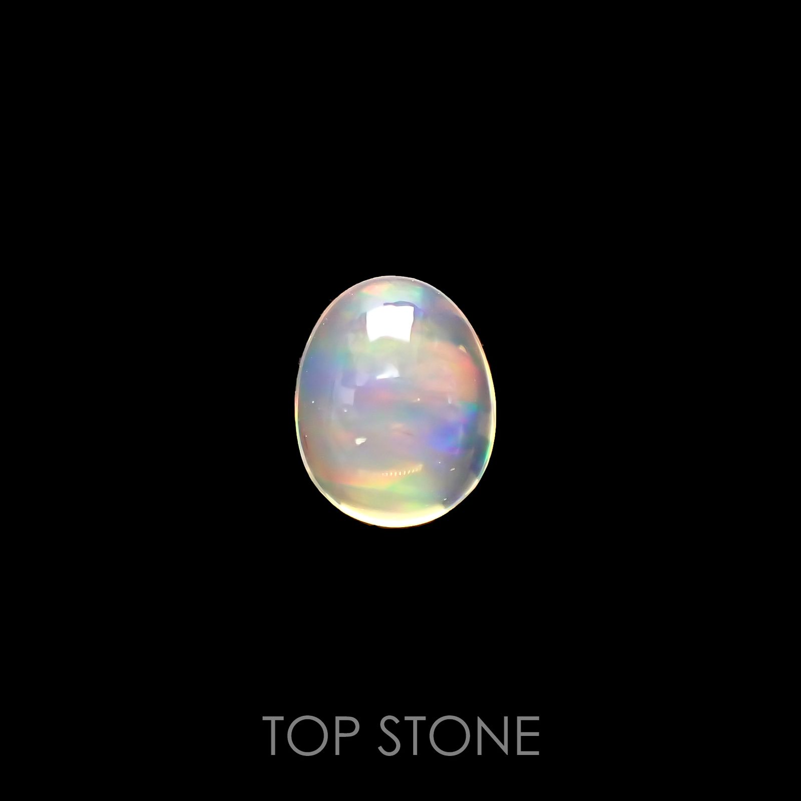 メキシコオパール(宝石名オパール) メキシコ産 1.290ct ソ付(彩珠)[210712134]8.7×6.9mm前後