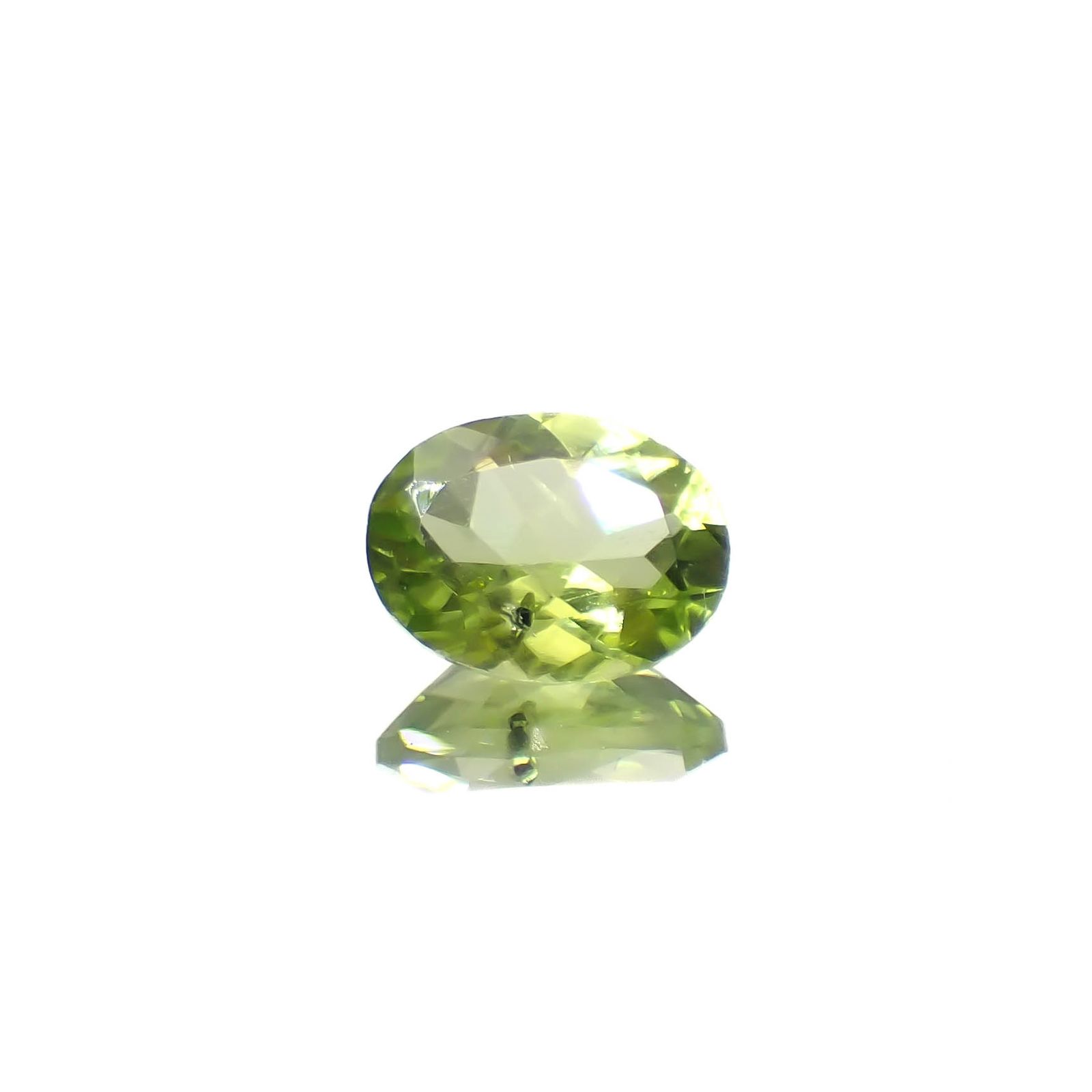 ブラックリリーパッドペリドット アメリカ・アリゾナ州産 1.34ct[240627938]8.1x6.2mm前後