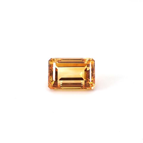 シトリン(宝石名シトリン)ブラジル産 識別済 18.86ct / 18.2x12.4mm前後 [251231391]