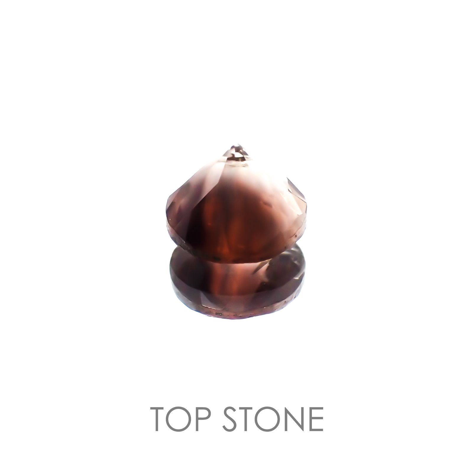 バイカラーオレゴンサンストーン アメリカ産 ルース 0.48ct[20118405]5.1×5.1mm前後