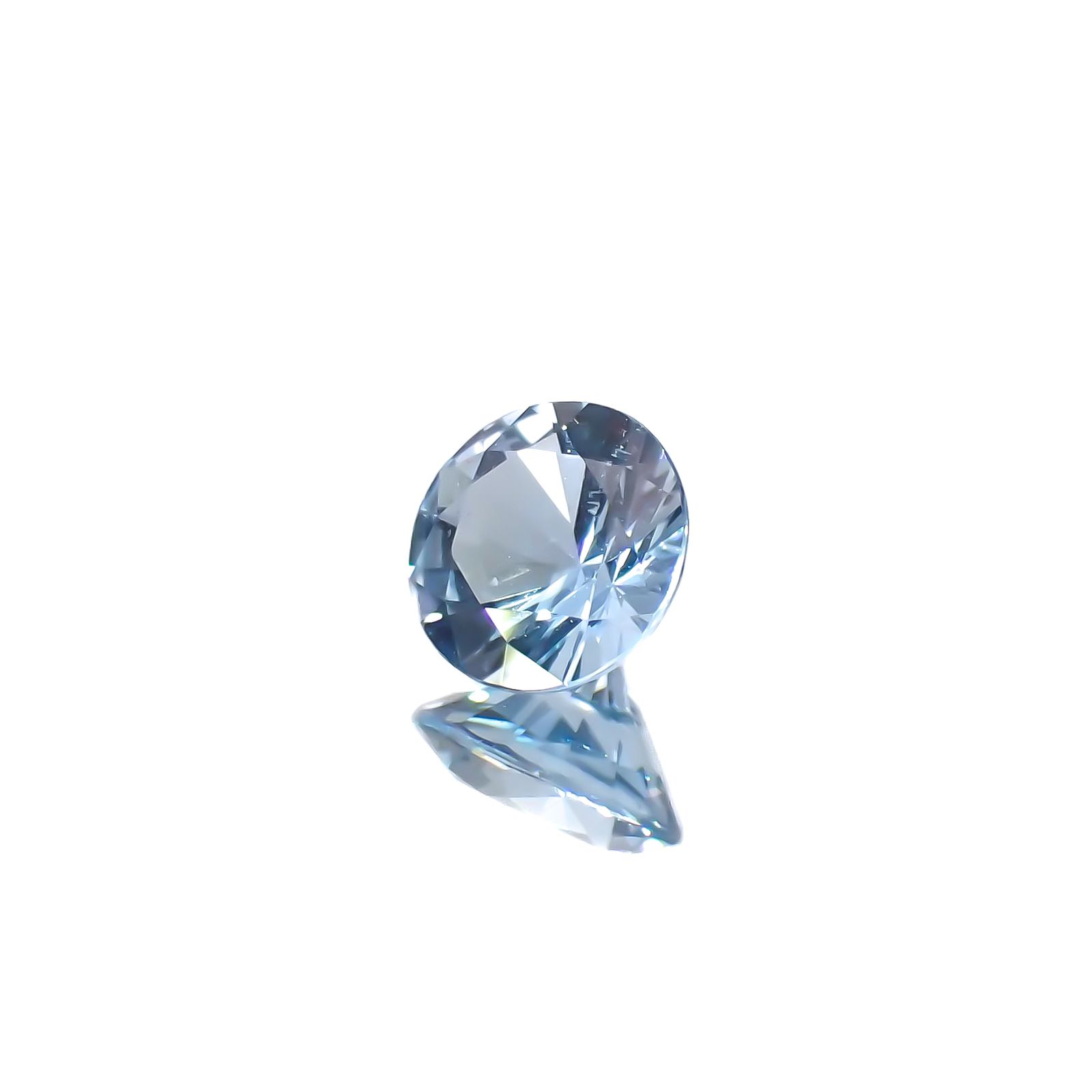アクアマリン(宝石名アクアマリン)モザンビーク産 0.30ct 識別済[230421761]4.6x4.6mm前後