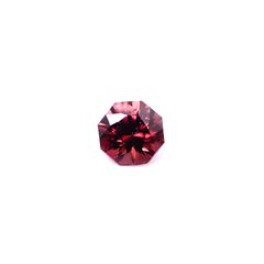 ◇オクタゴンカット◇レッドジルコン(宝石名ジルコン)スリランカ/カンボジア産 識別済 0.75ct / 5.1x5mm前後 [260732553]