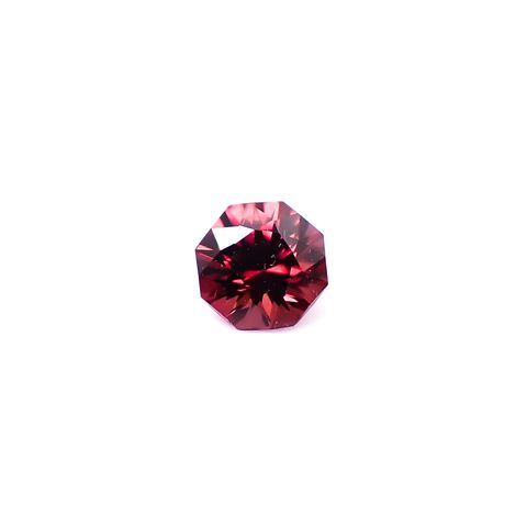 ◇オクタゴンカット◇レッドジルコン(宝石名ジルコン)スリランカ/カンボジア産 識別済 0.75ct / 5.1x5mm前後 [260732553]