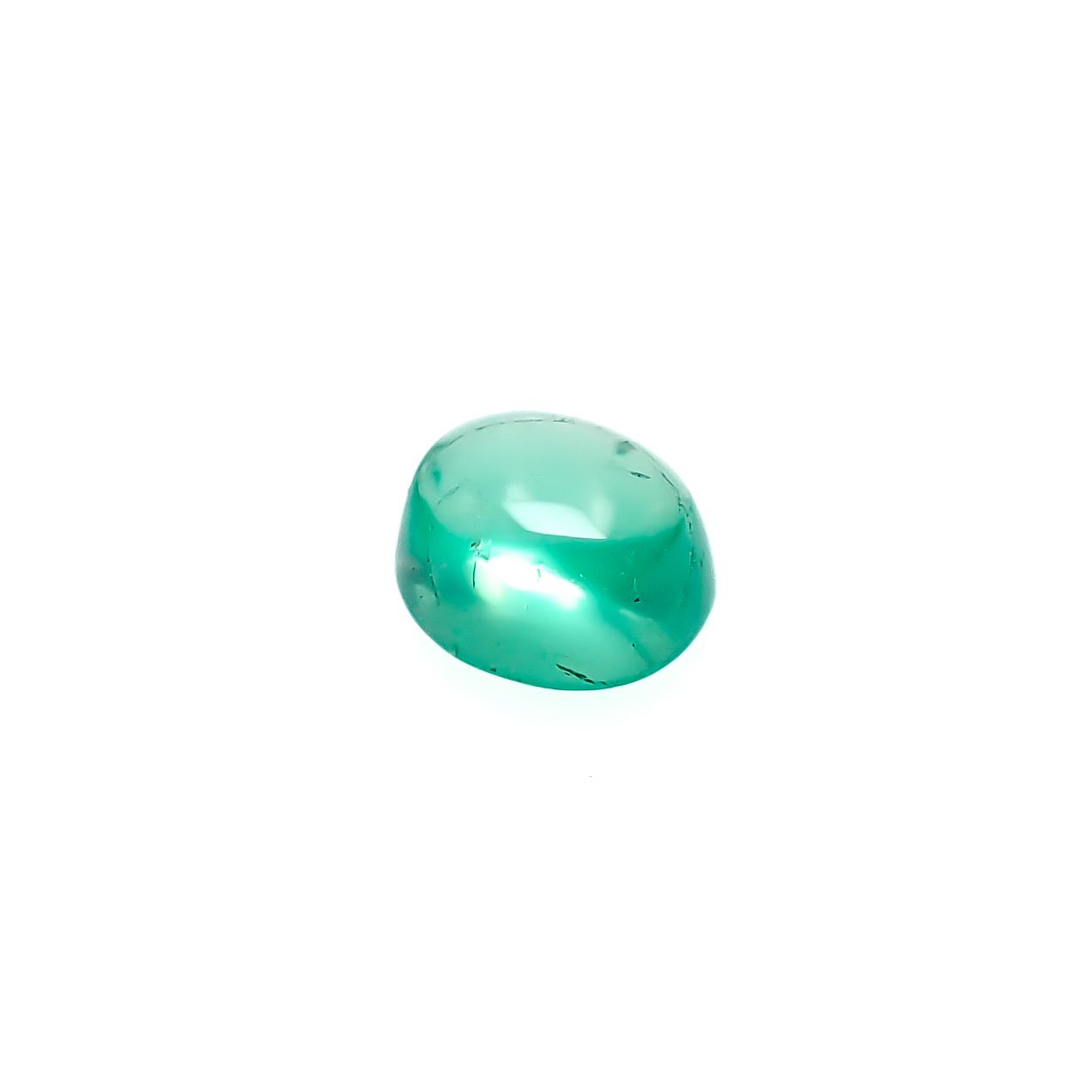 エメラルドキャッツアイ コロンビア産 0.37ct [241229552]4.5x3.9mm前後
