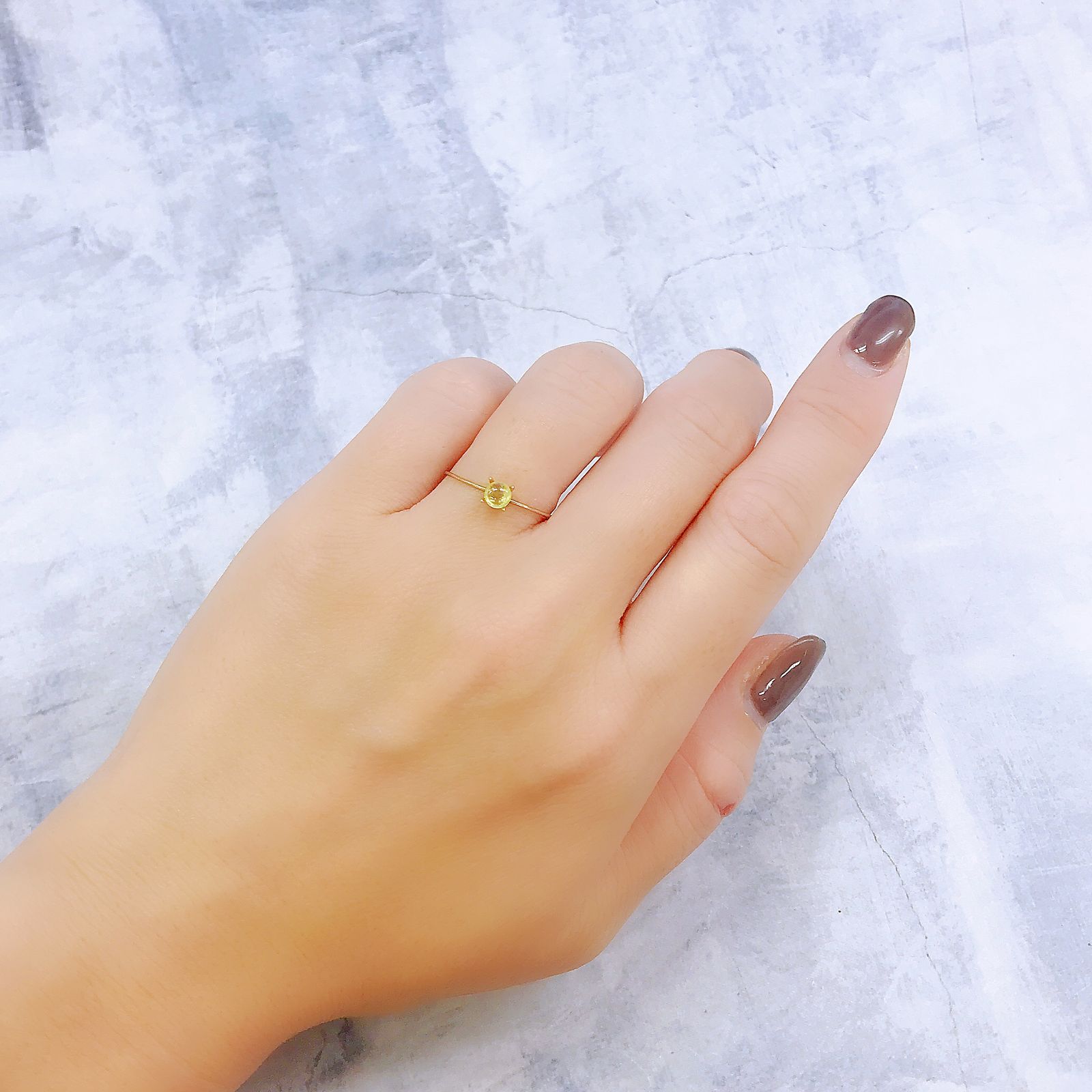 クリソベリルキャッツアイ スリランカ産 0.29ct[221018251]3.9x3.9mm前後