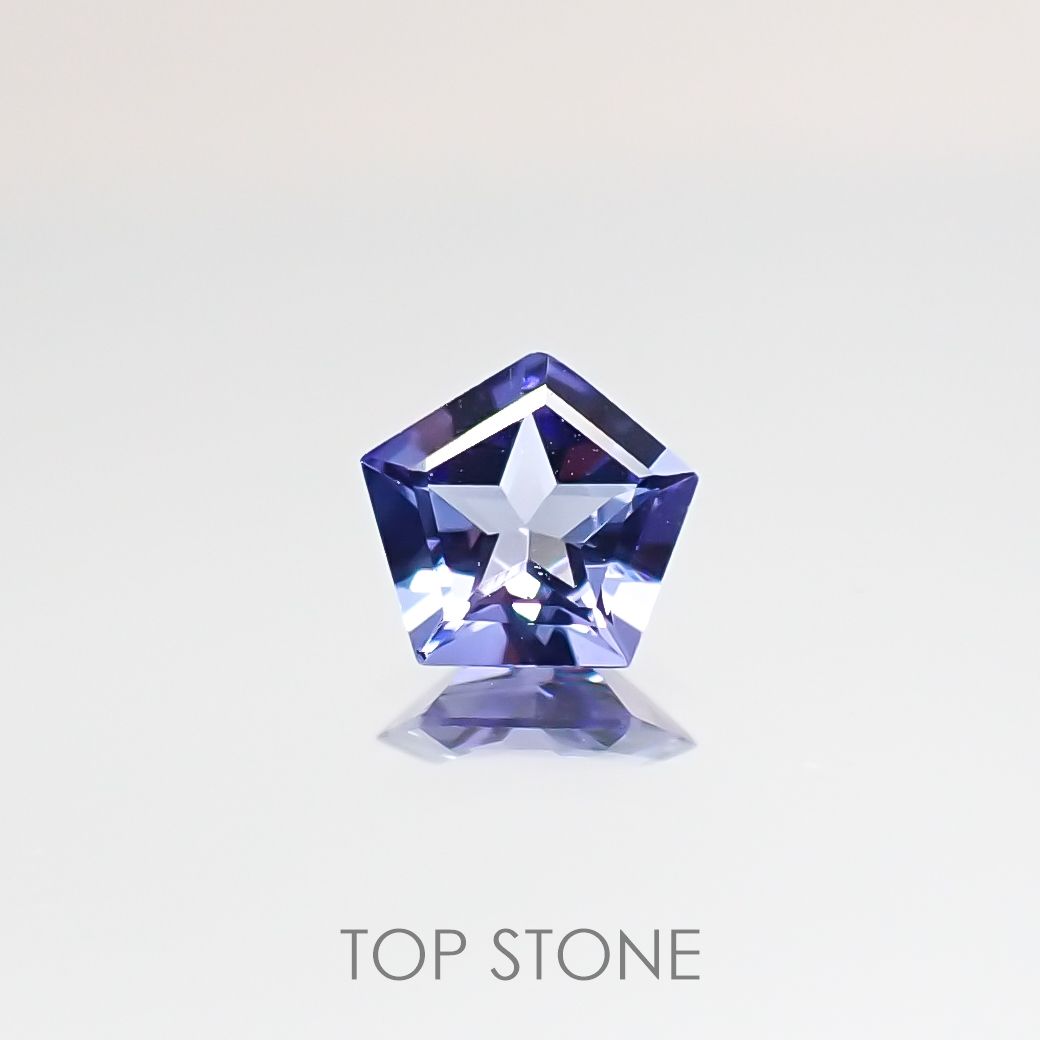 ◇ペンタゴンカット◇タンザナイトSA タンザニア産 ルース 0.17ct[210610993]4.1×4mm前後