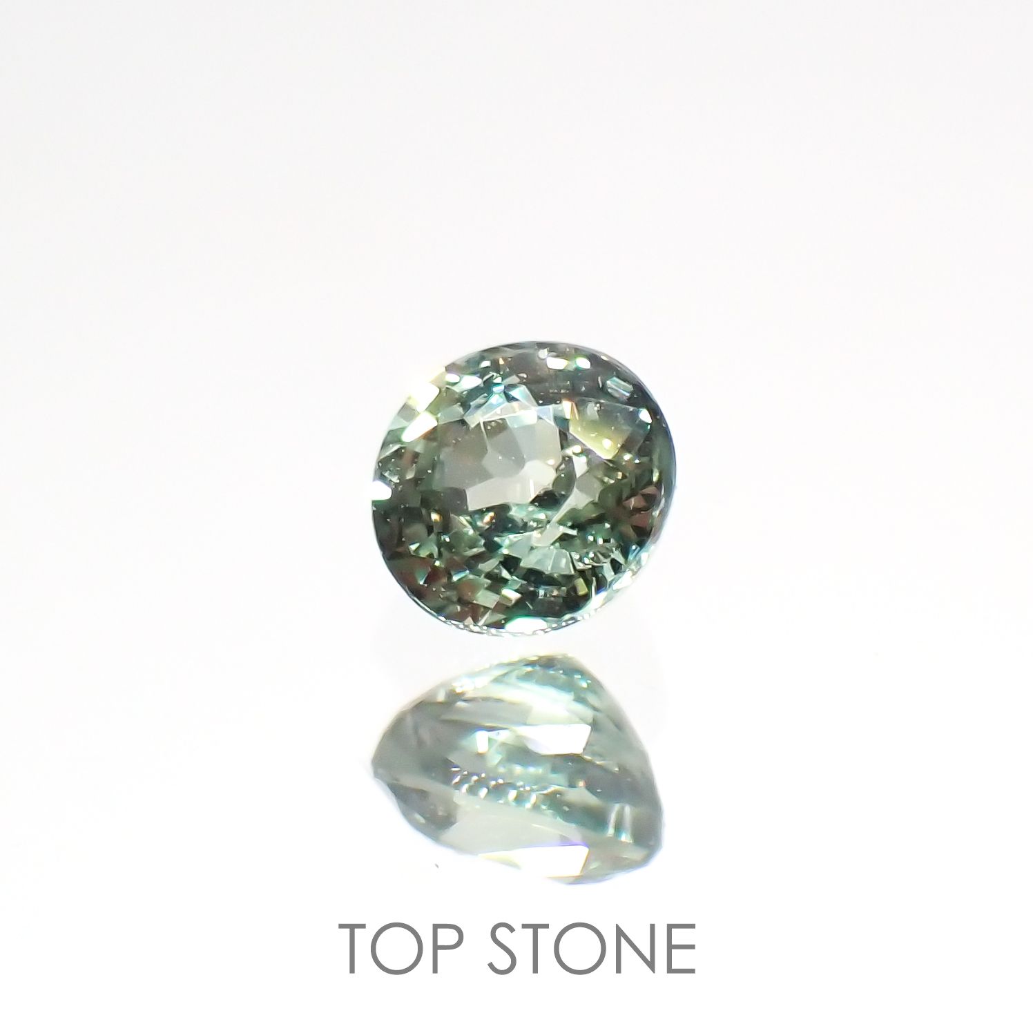 グリーンクリソベリル(宝石名クリソベリル)スリランカ/マダガスカル産 0.22ct 識別済[220114466]3.2x3.2mm前後