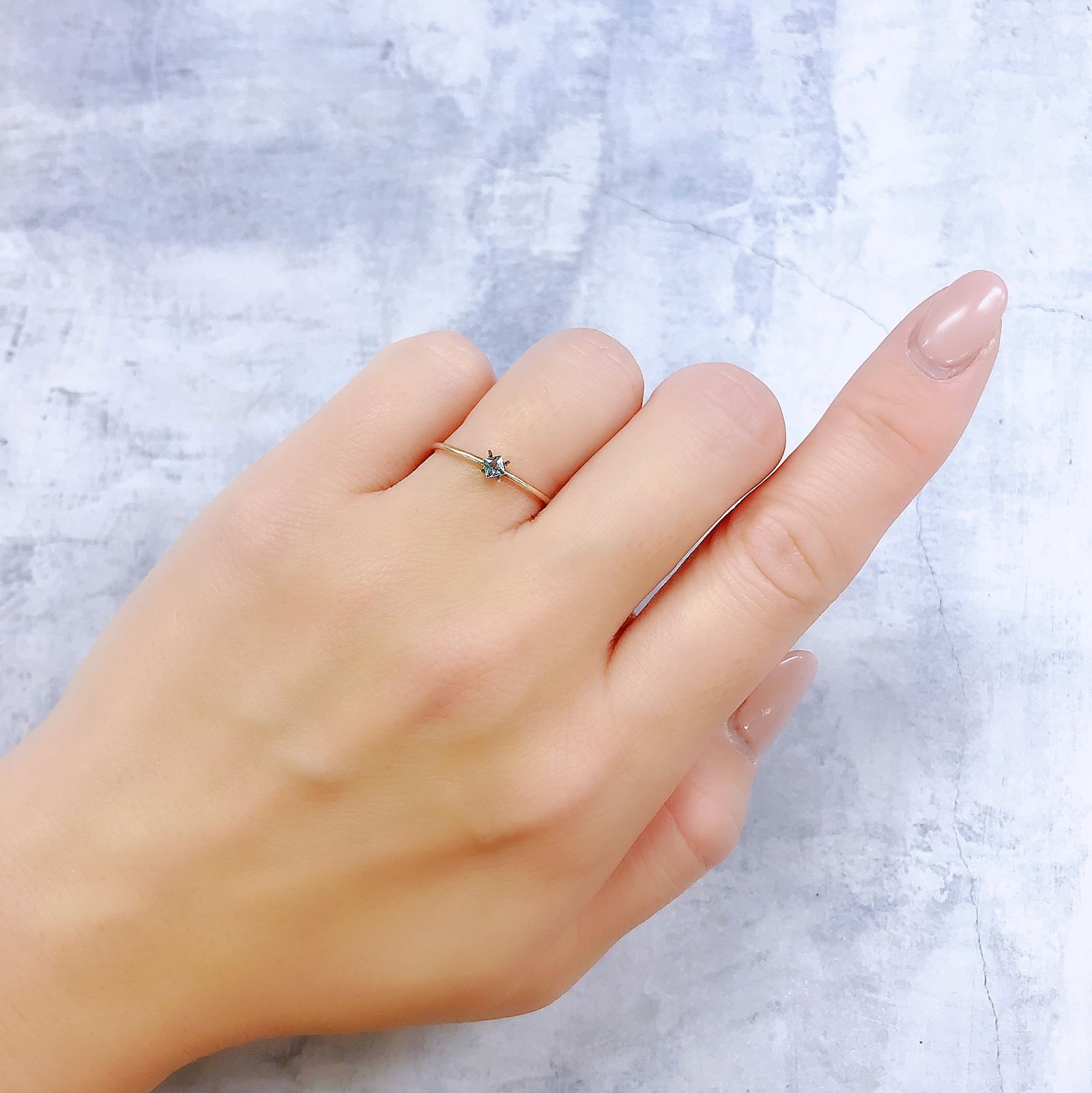◇プリンセスカット◇ブルーグリーンコーネルピン(宝石名コーネルピン)タンザニア産 0.080ct 識別済[221219238]2.1x2.2mm前後