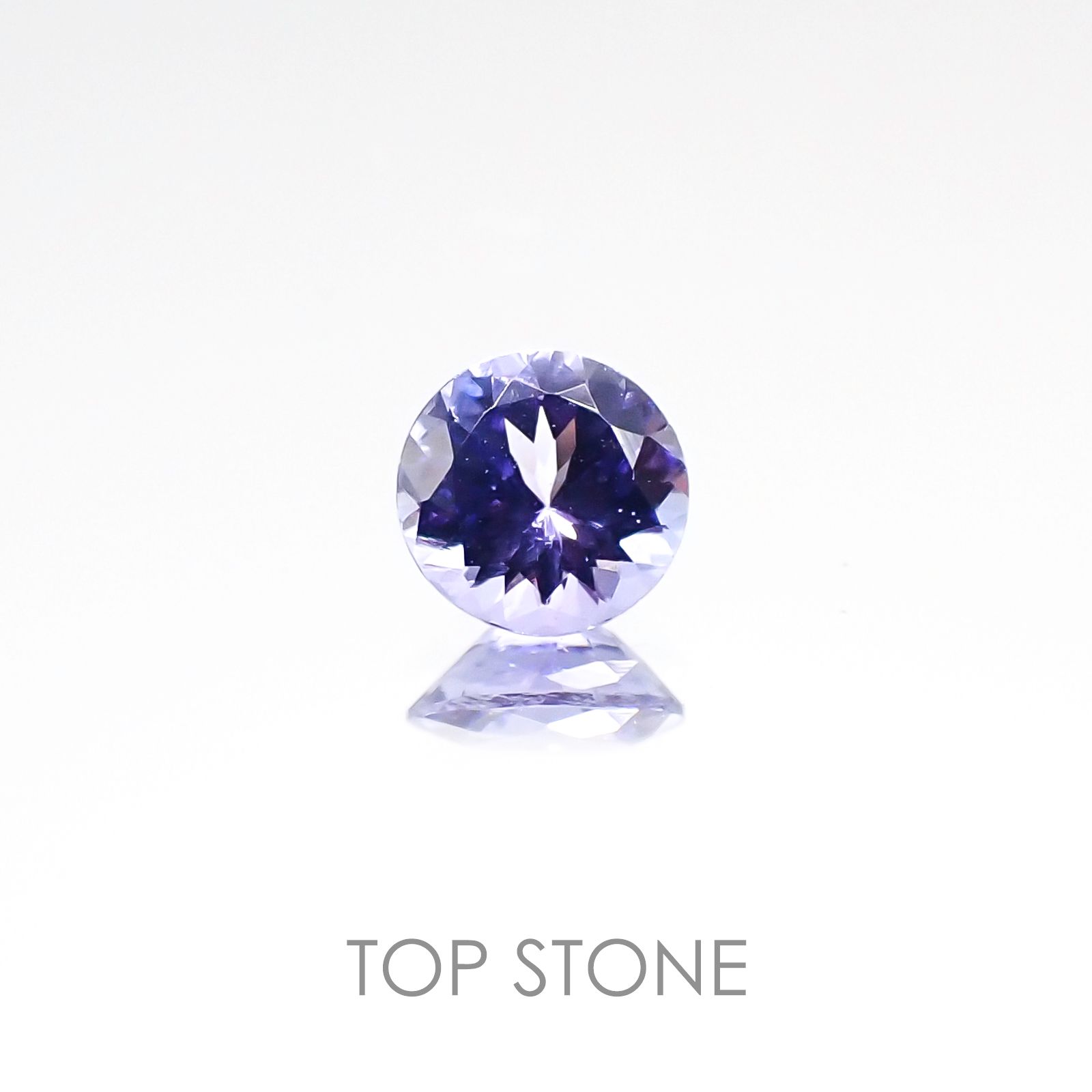 タンザナイト(宝石名タンザナイト) タンザニア産 0.41ct 識別済[20127211]4.9×4.8mm前後