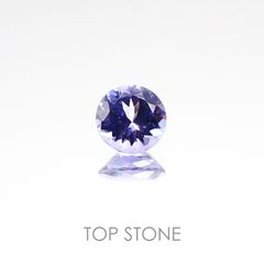 タンザナイト(宝石名タンザナイト) タンザニア産 0.41ct 識別済[20127211]4.9×4.8mm前後