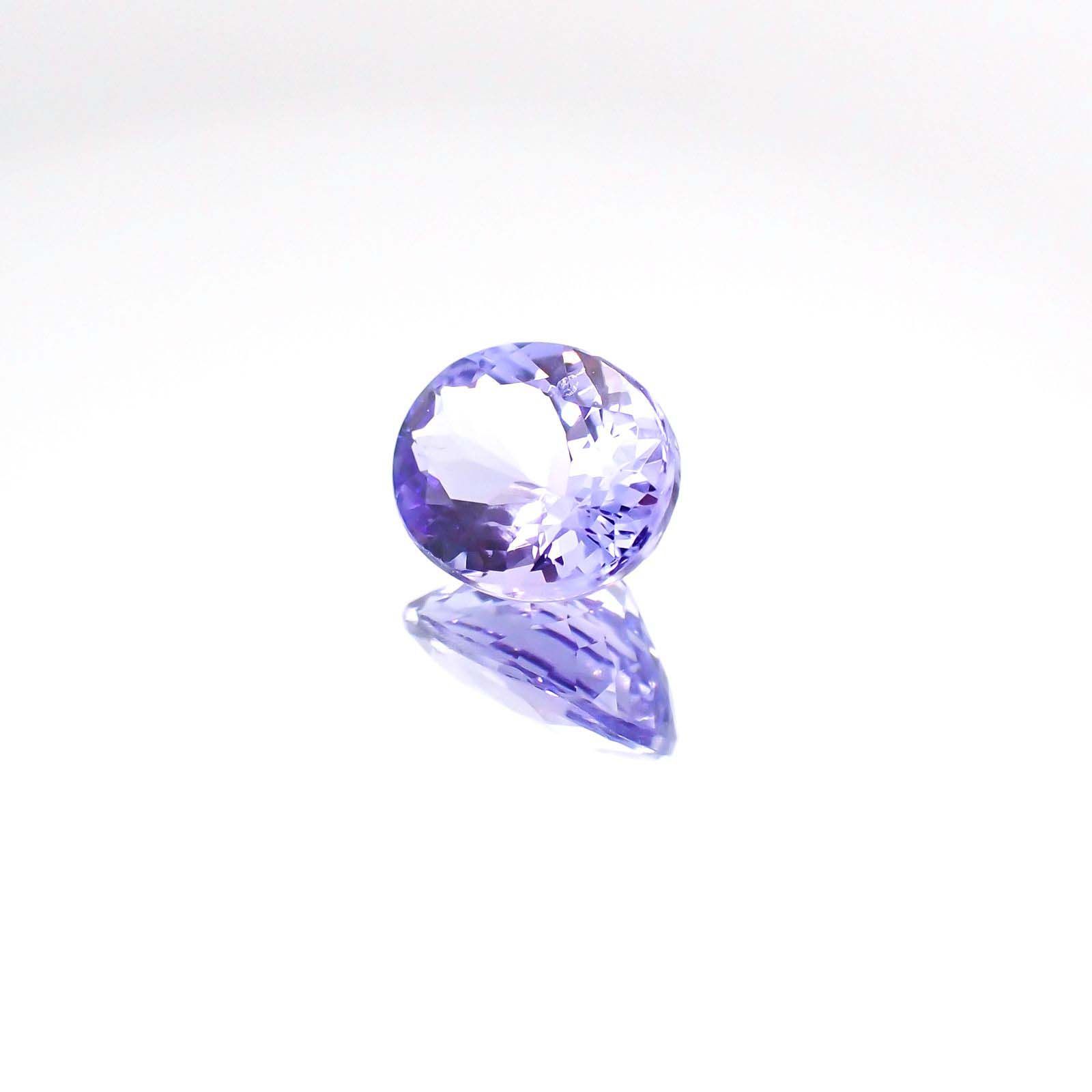 タンザナイト(宝石名タンザナイト)タンザニア産 1.75ct 識別済[230723010]8.5x6.7mm前後