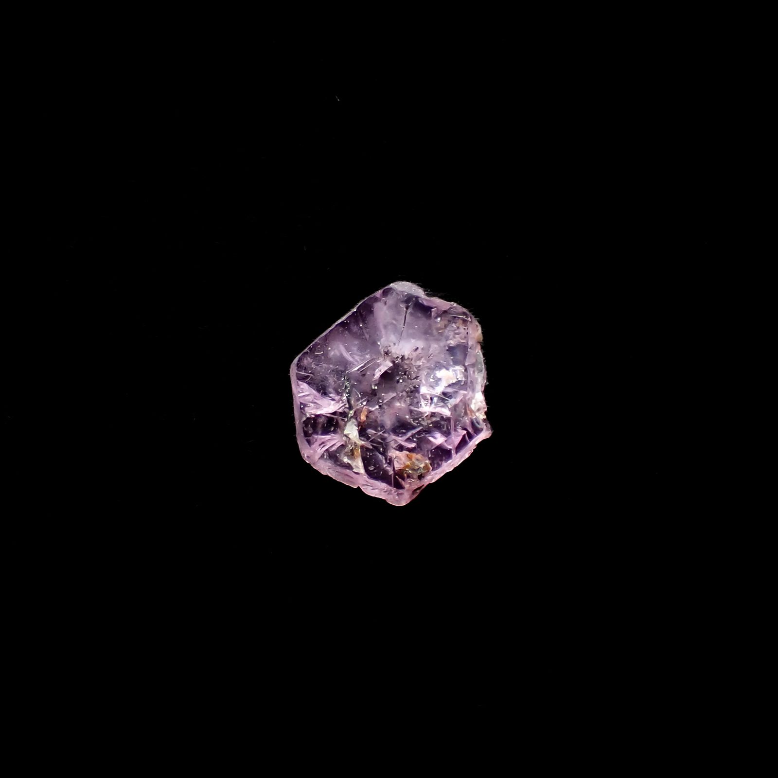 トラピッチェピンクサファイア 原石スライス パキスタン・カシミール地方産 0.73ct[240627856]7.3x6.3mm前後