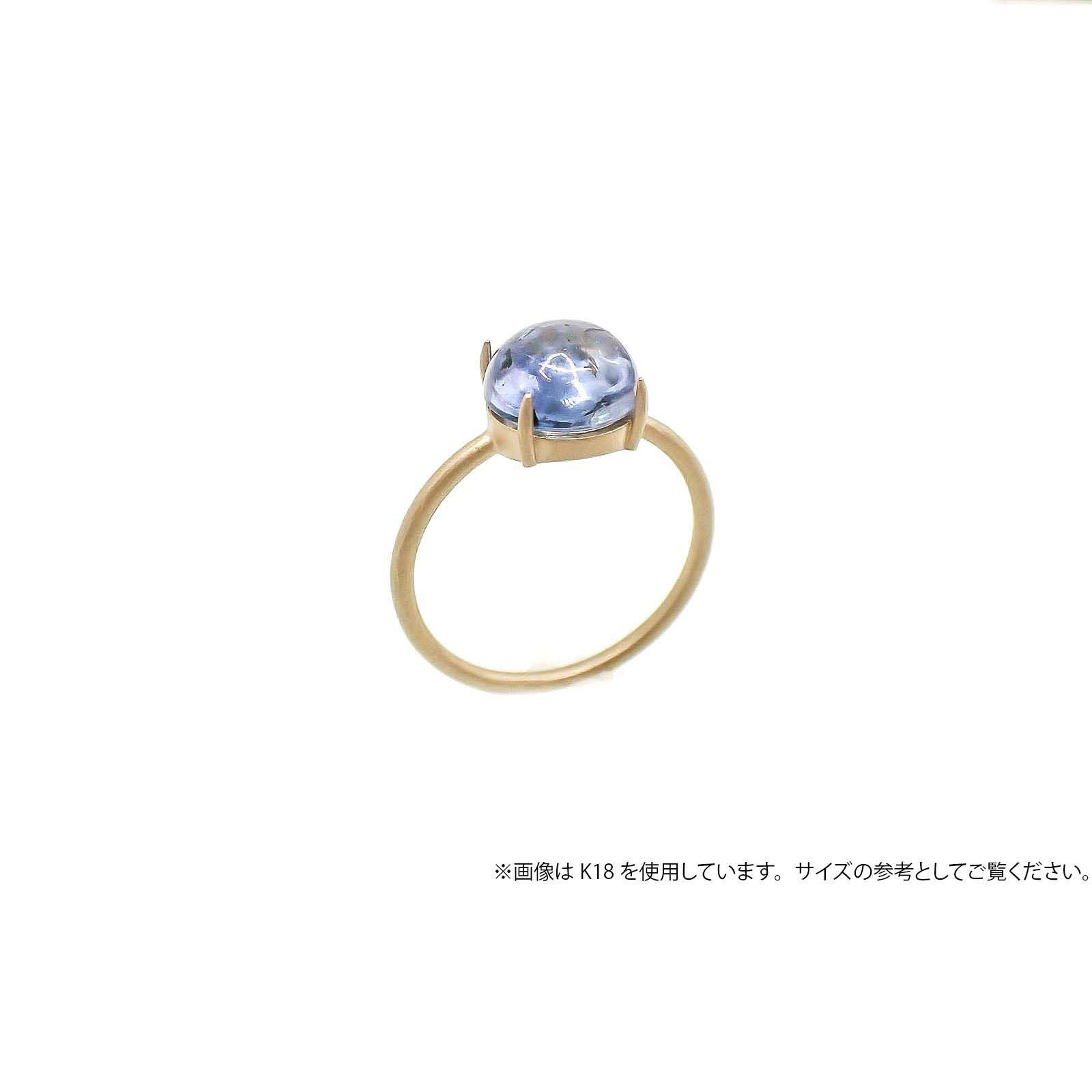 Pt900リング用空枠 ラウンドカボション爪留め 8mm用 つや消し [210913408]