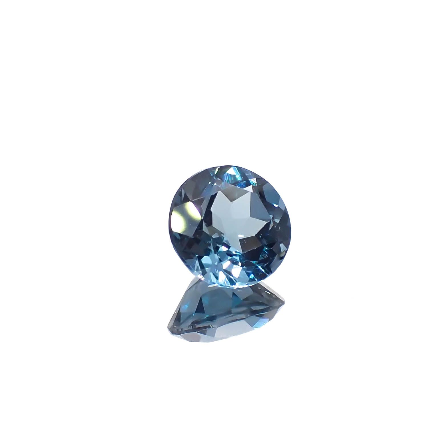 ロンドンブルートパーズ ブラジル産 1.96ct[240326787]7.6x7.6mm前後