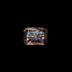 ◇甲州貴石切子Plus Three◇レインボースキャポライト カード付き ブラジル産 1.32ct[230321256]8x6mm前後