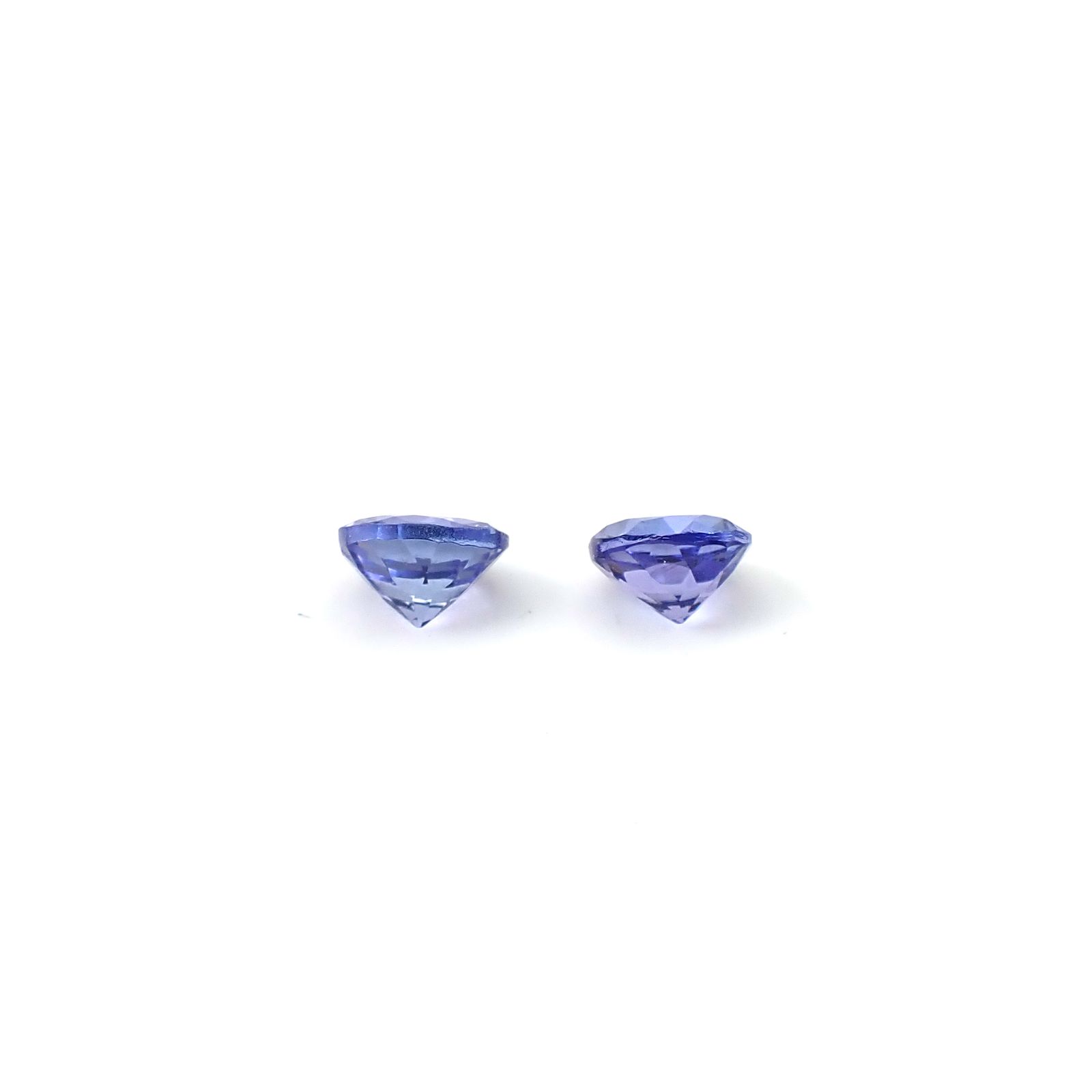 ◇ペアセット◇タンザナイト タンザニア産 0.53ct(2pcs合計) / 3.8-4.0x3.8-4.0mm前後 [251231483]