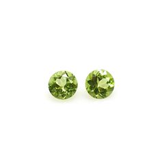 ◇ペアセット◇ペリドット 中国産 1.11ct(2pcs合計) [250730796]5.1x5.1mm前後