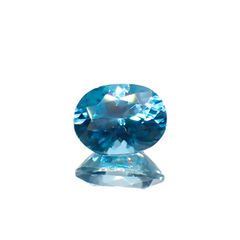 ラタナキリブルージルコン(宝石名ブルー・ジルコン)カンボジア産 2.030ct ソ付(彩珠)[221018934]7.9x6.1mm前後