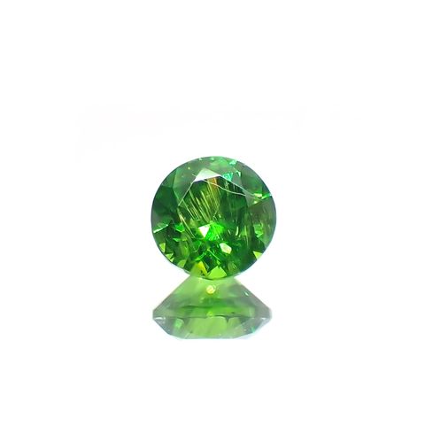 デマントイドガーネット(宝石名デマントイド・ガーネット) ロシア産 0.149ct ソ付(彩珠)[210712083]2.9×2.9mm前後