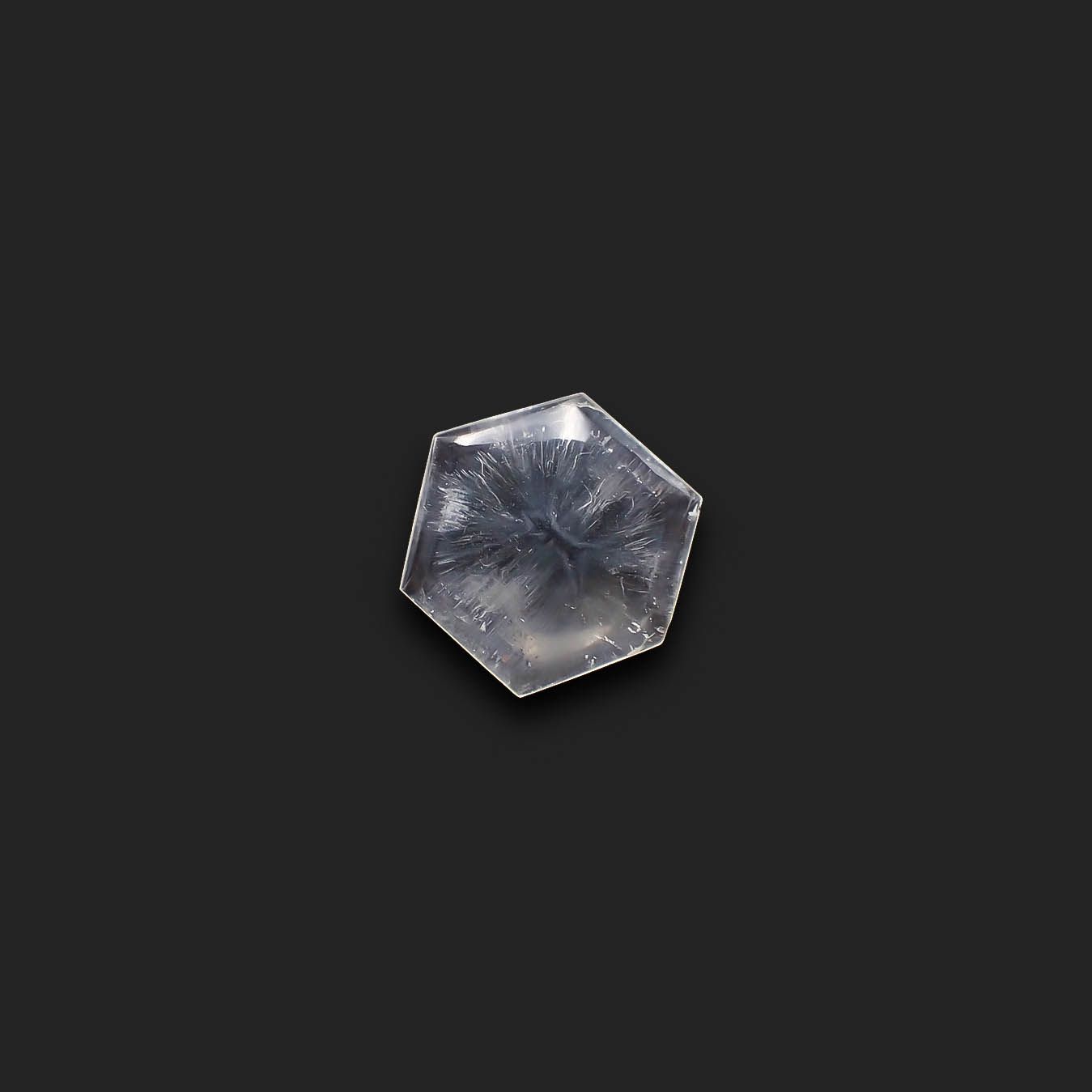 トラピッチェクォーツ 偏光板2枚付き コロンビア・ボヤカ産 25.90ct[230521962]24.4x24.1mm前後