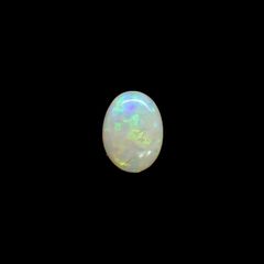 オパール(宝石名ホワイト・オパール) オーストラリア産 ソ付(彩珠) 1.157ct / 8.2x6.1mm前後 [210711331]