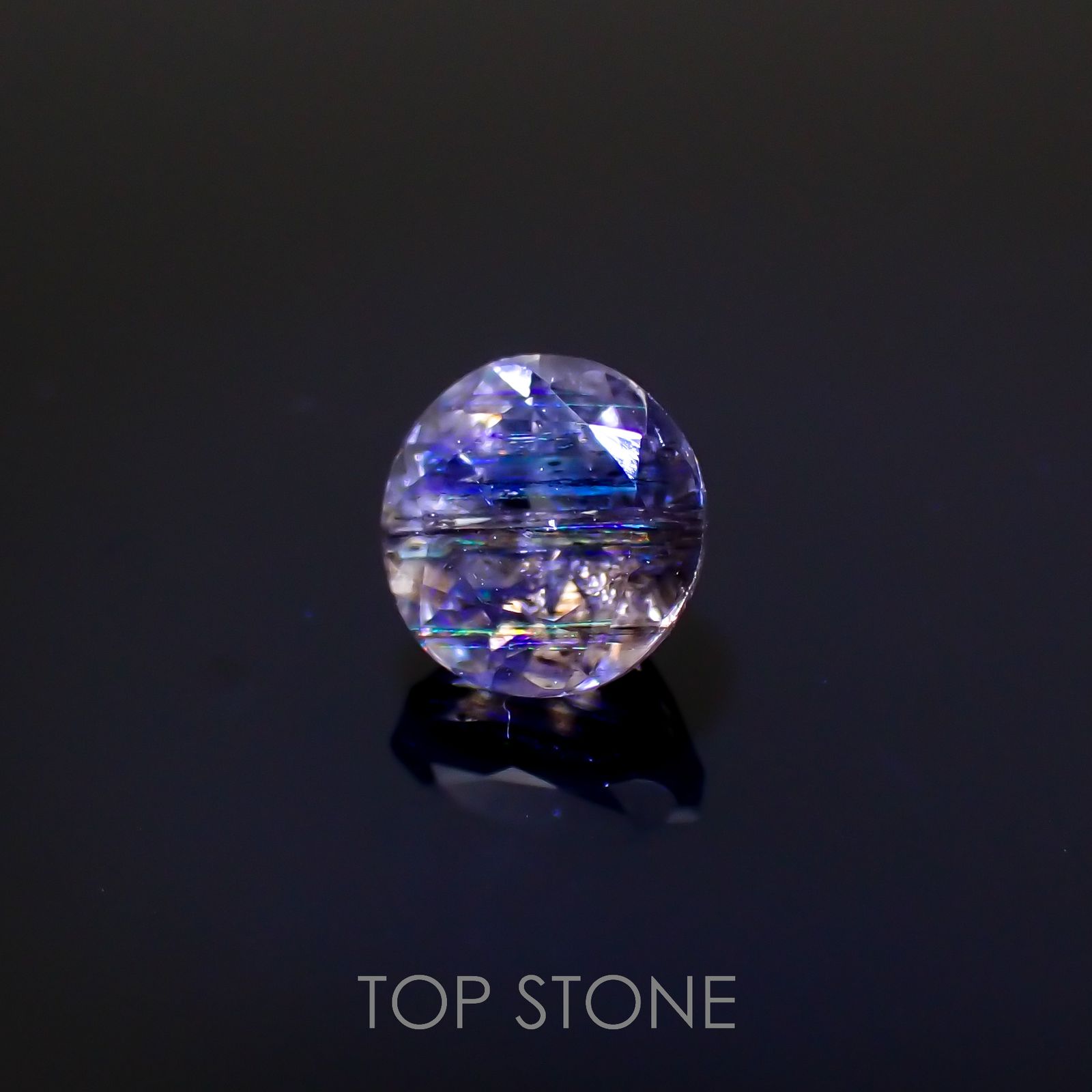 レインボースキャポライト ブラジル産 0.46ct[221119046]4.8x4.9mm前後