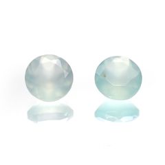 <ランダムセレクト1個販売> アクアプレーズ ラウンドカット 南アフリカ産 0.45ct前後 / 5x5mm前後 [20084663-PAC]