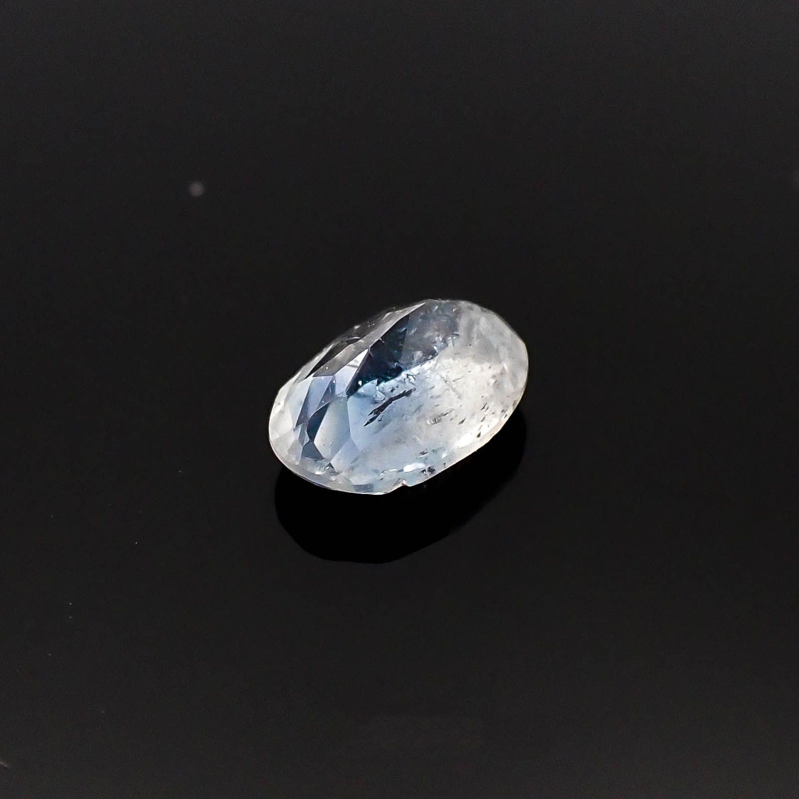 ユークレース(宝石名ユークレース) ブラジル産 0.580ct ソ付(彩珠)[20094506]6.5×4.4mm前後
