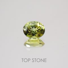 ゴールドシーンサファイア(宝石名シーン・サファイア) ケニア産 0.48ct 識別済[20129297]5.2×4mm前後