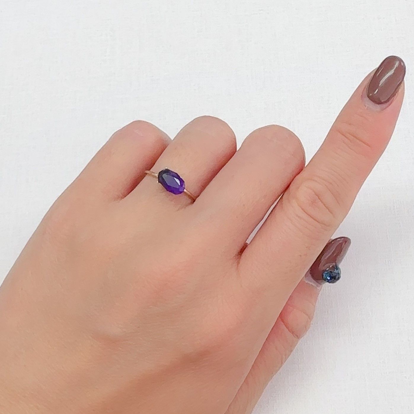 ◇カスタムカット◇スギライト 南アフリカ産 0.80ct[240628378]8.7x5.4mm前後