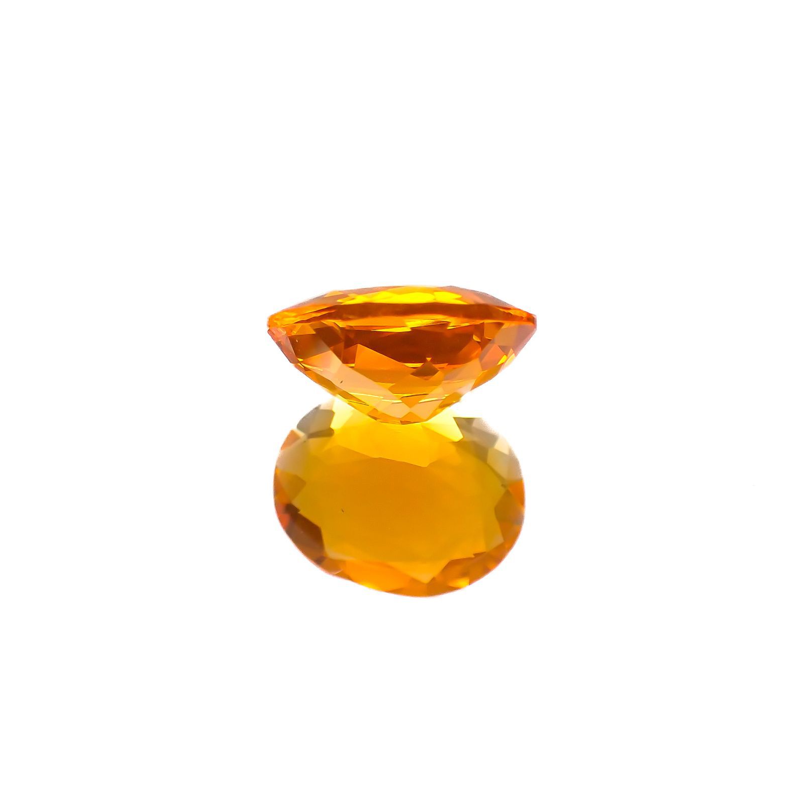 ファイヤーオパール メキシコ産 1.15ct[221018349]8.6x7.1mm前後