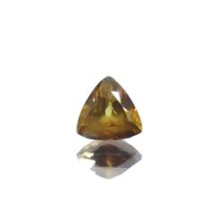 ゴールドシーンサファイア 非加熱(宝石名シーン・サファイア)ケニア産 0.57ct 識別済[231023910]5.1x5mm前後