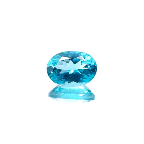 アパタイト(宝石名アパタイト)ブラジル産 識別済 0.87ct / 7.1x5.1mm前後 [251023192]