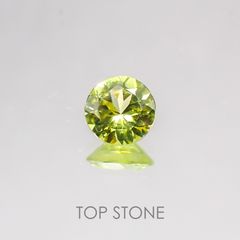 パロットクリソベリル インド産 ルース 0.42ct[20128561]4.7×4.7mm前後
