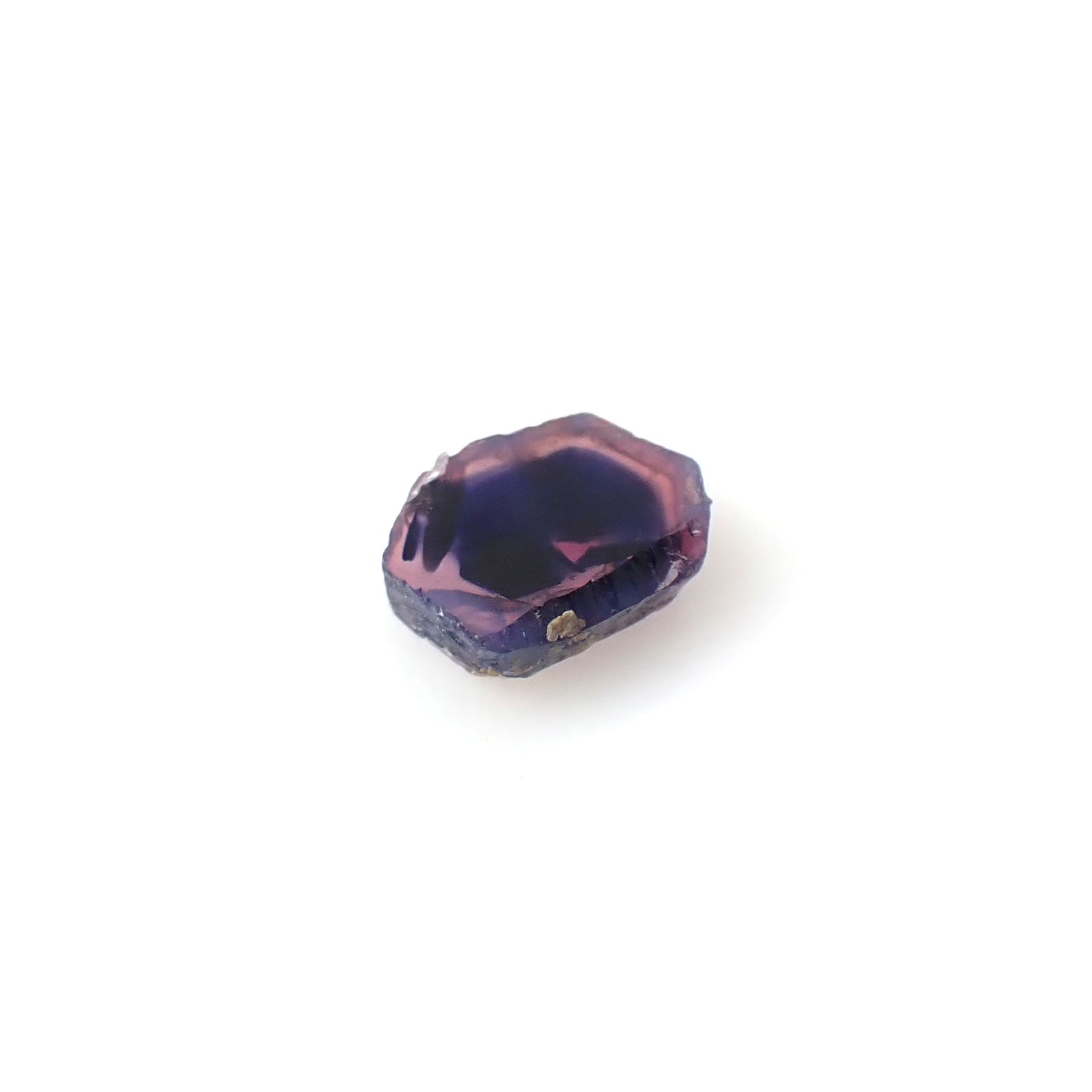 ウィンザーサファイア原石スライス タンザニア・ウィンザー産 1.33ct [250730831]5.8x7mm前後