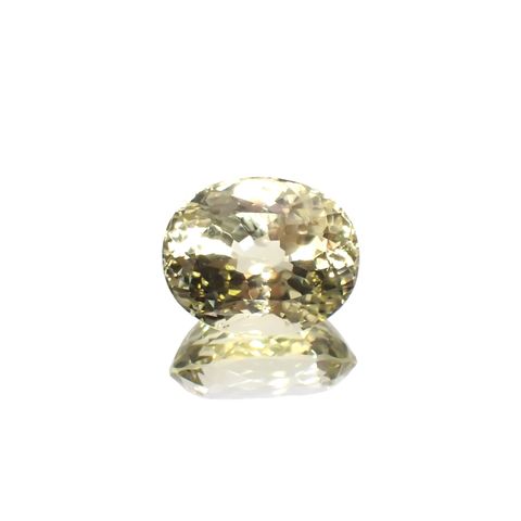 イエロースポジュミン ブラジル産 17.25ct[231224459]17.3x13.9mm前後